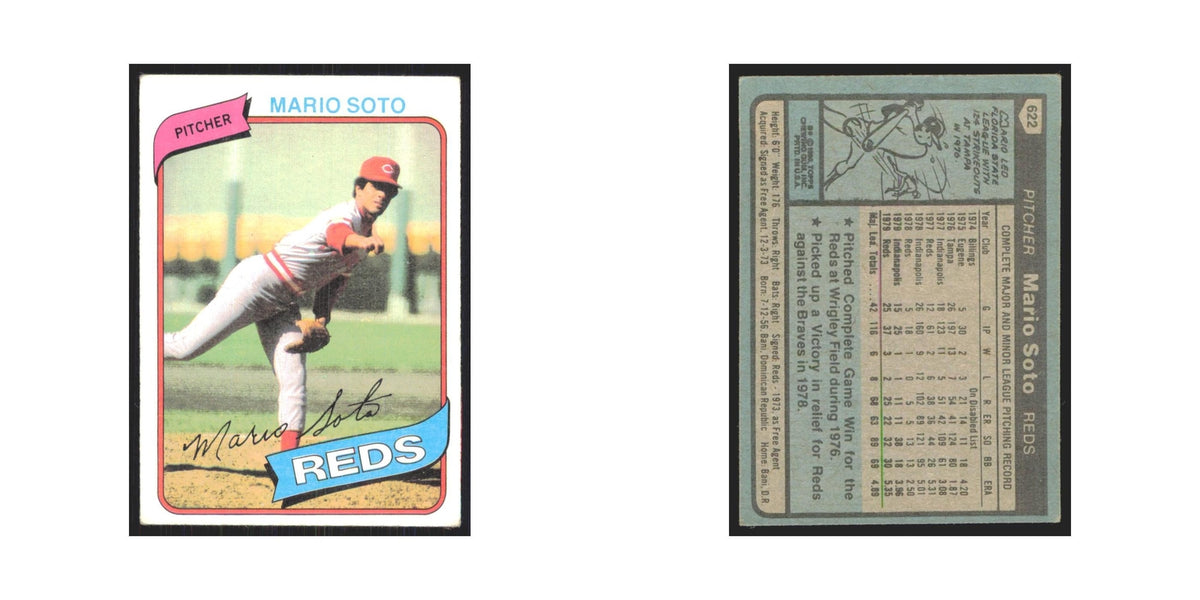 1980 Topps Mario Soto Reds #622