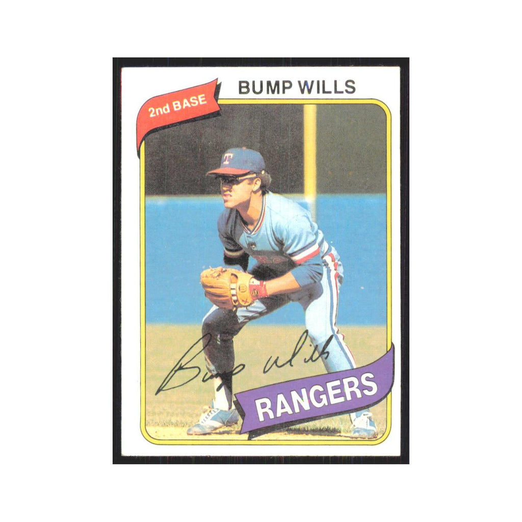 1980 Topps Bump Wills Rangers #473