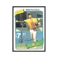 1980 Topps rob Picciolo Athletics #158