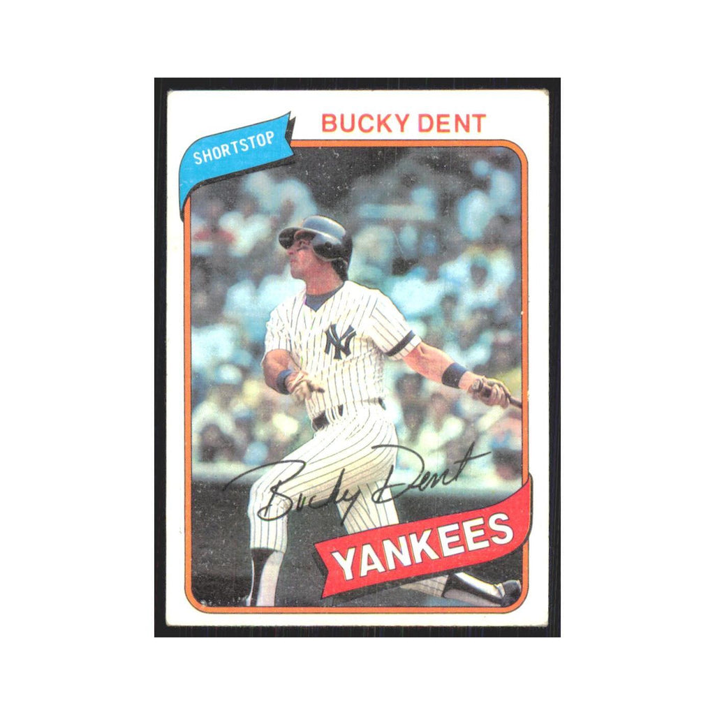 1980 Topps Bucky Dent Yankees #60