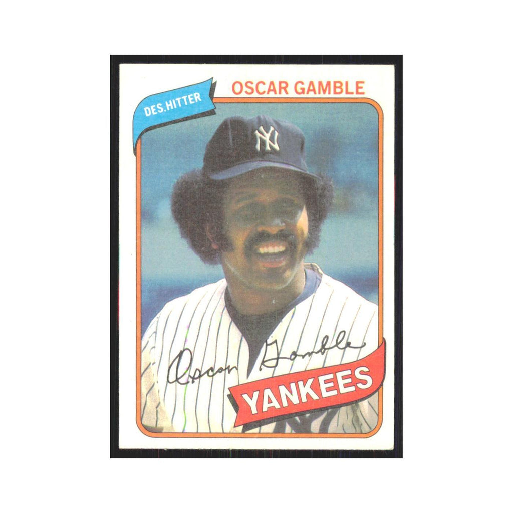 1980 Topps Ocar Gamble Yankees #398