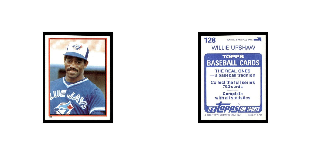 Willie Upshaw 1983 Topps Stickers #128 Toronto Blue Jays Baseball Card NM
