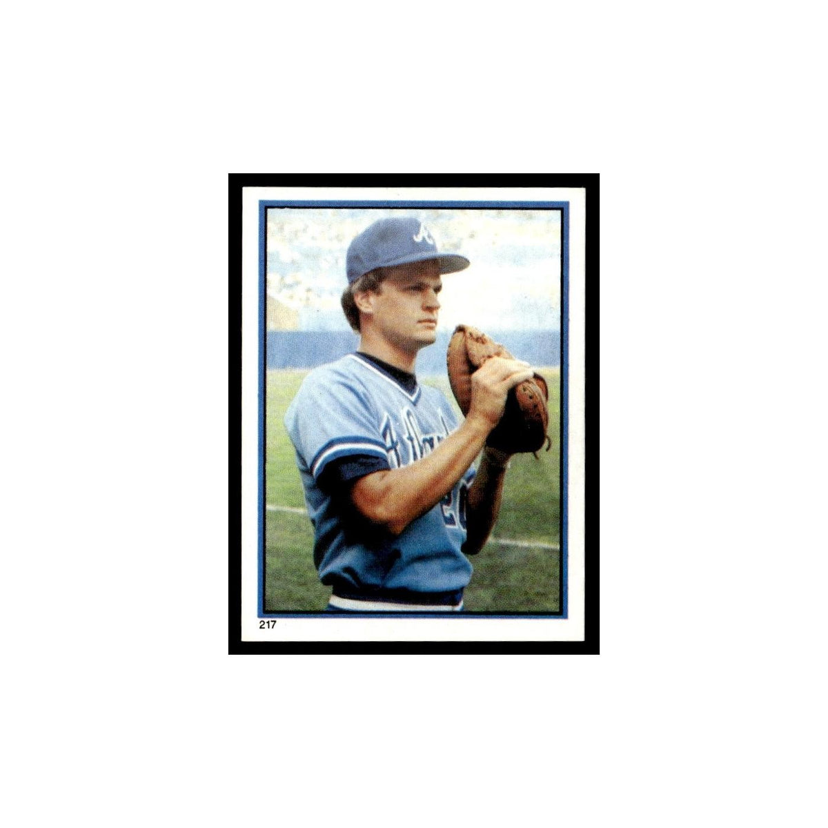 Bruce Benedict 1983 Topps Stickers #217 Atlanta Braves Baseball Card NM