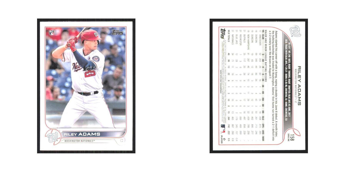 2022 Topps Riley Adams Nationals #158