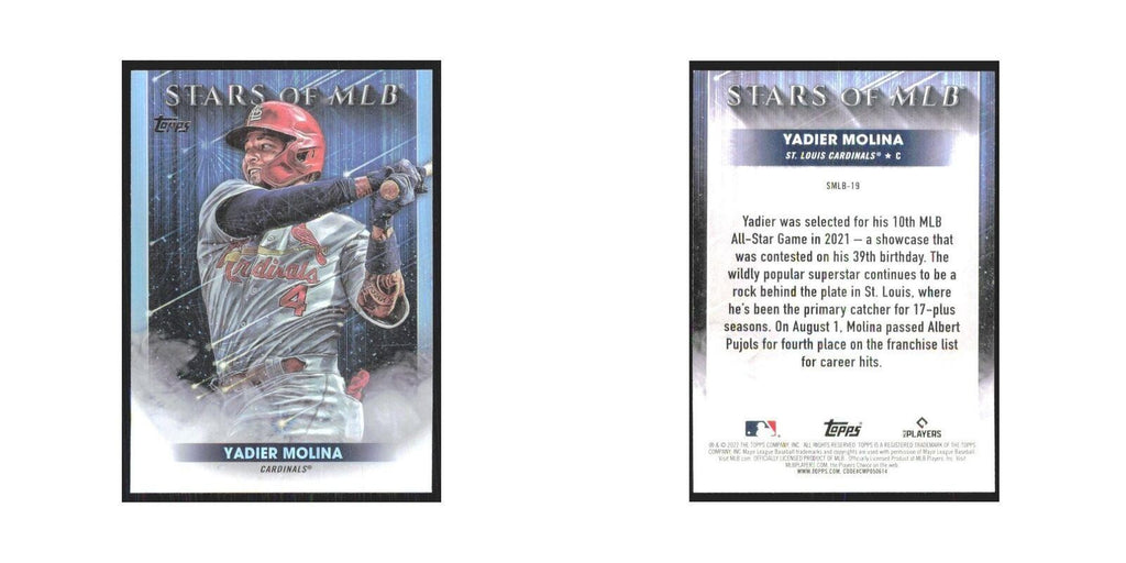 2022 Topps Yadier Molina Cardinals #SMLB-19