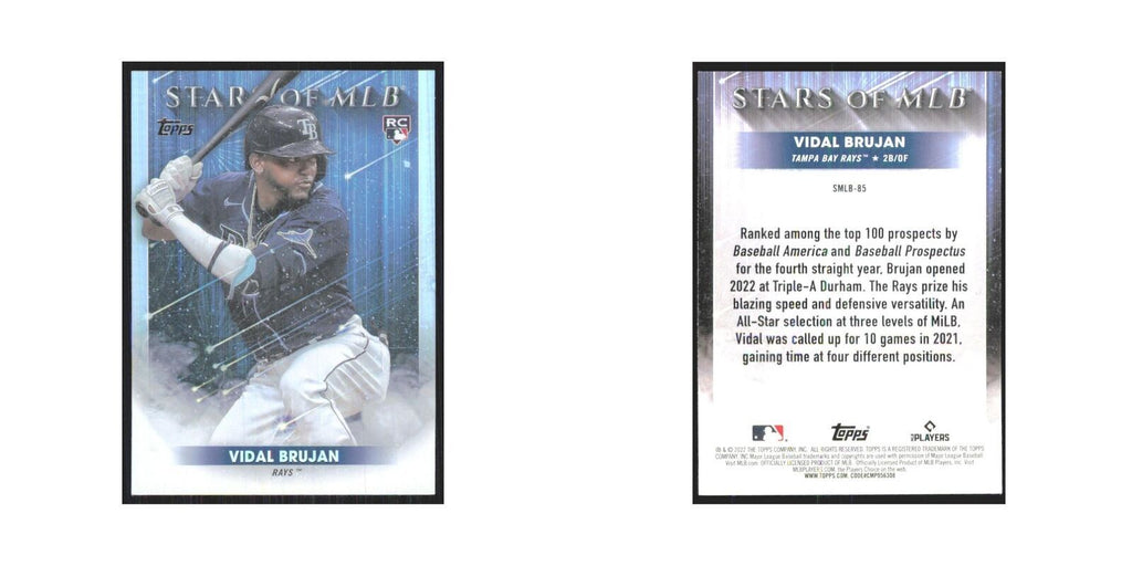 2022 Topps Vidal Brujan Rays #SMLB-85