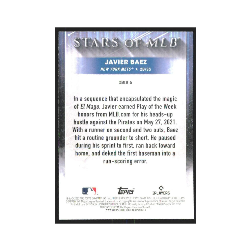 2022 Topps Javier Baez Mets #SMLB-5