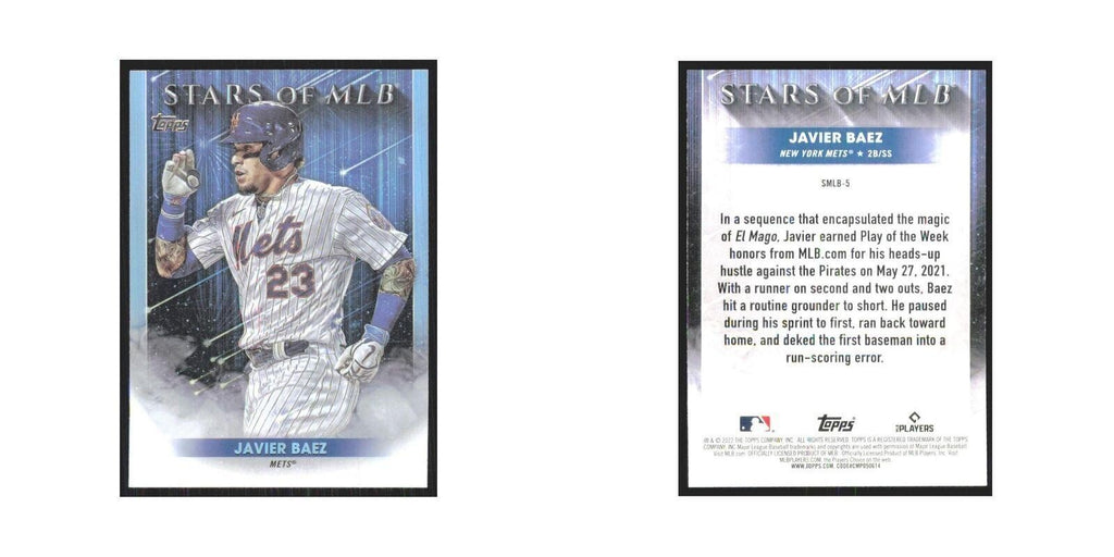 2022 Topps Javier Baez Mets #SMLB-5