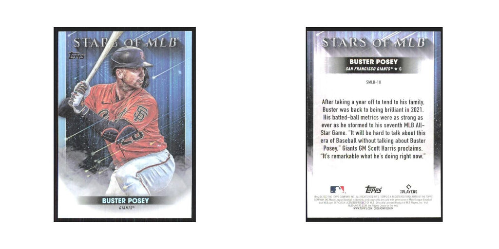 2022 Topps Buster Posey Giants #SMLB-18