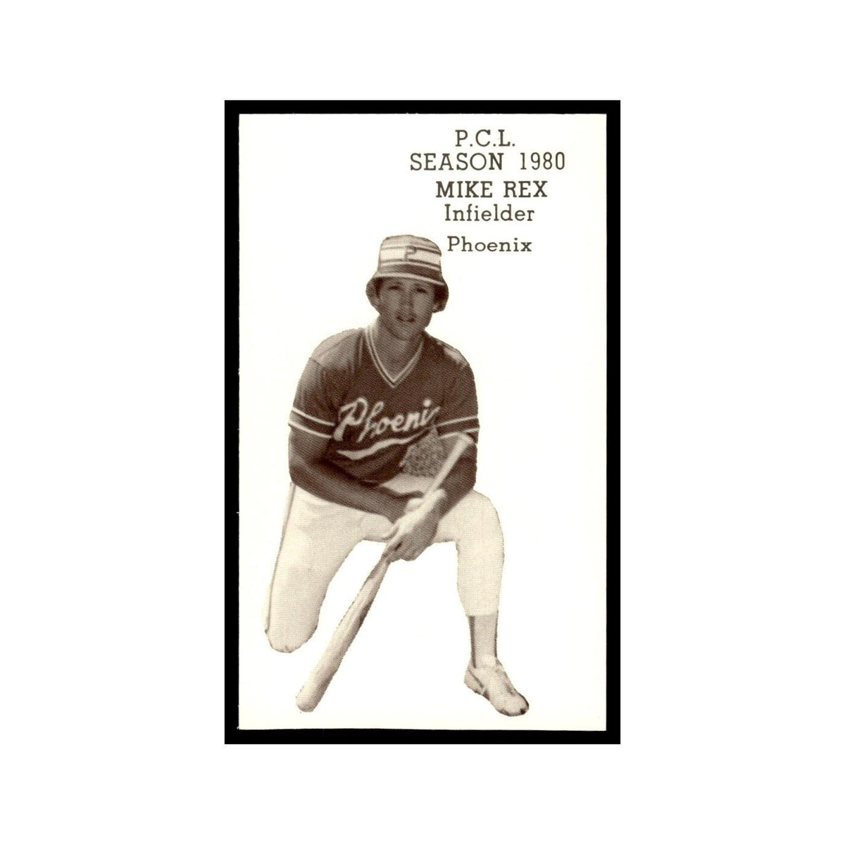 Mike Rex 1980 Valley National Bank #18 Phoenix Giants Baseball Card NM