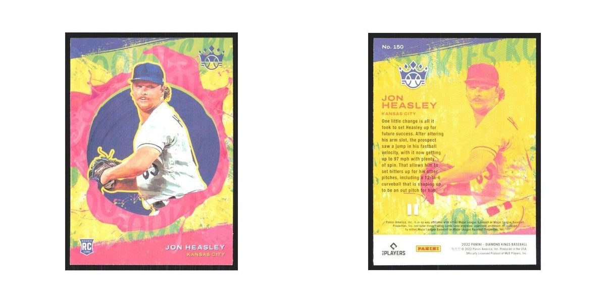 2022 Panini Diamond Kings Jon Heasley RC Royals #150