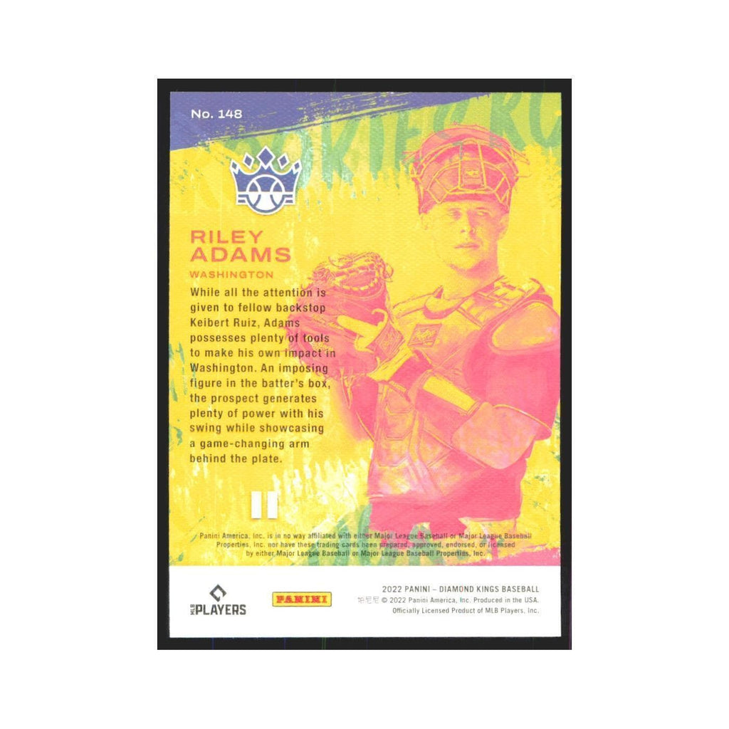2022 Panini Diamond Kings Riley Adams RC Nationals #148