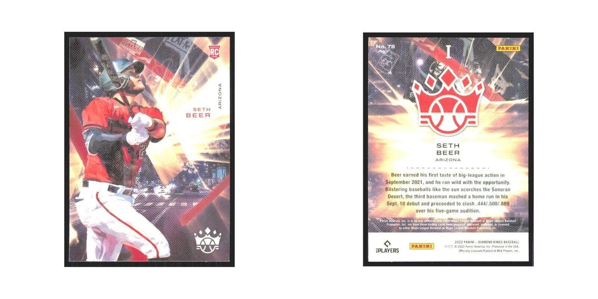2022 Panini Diamond Kings Seth Beer RC Diamondbacks #78