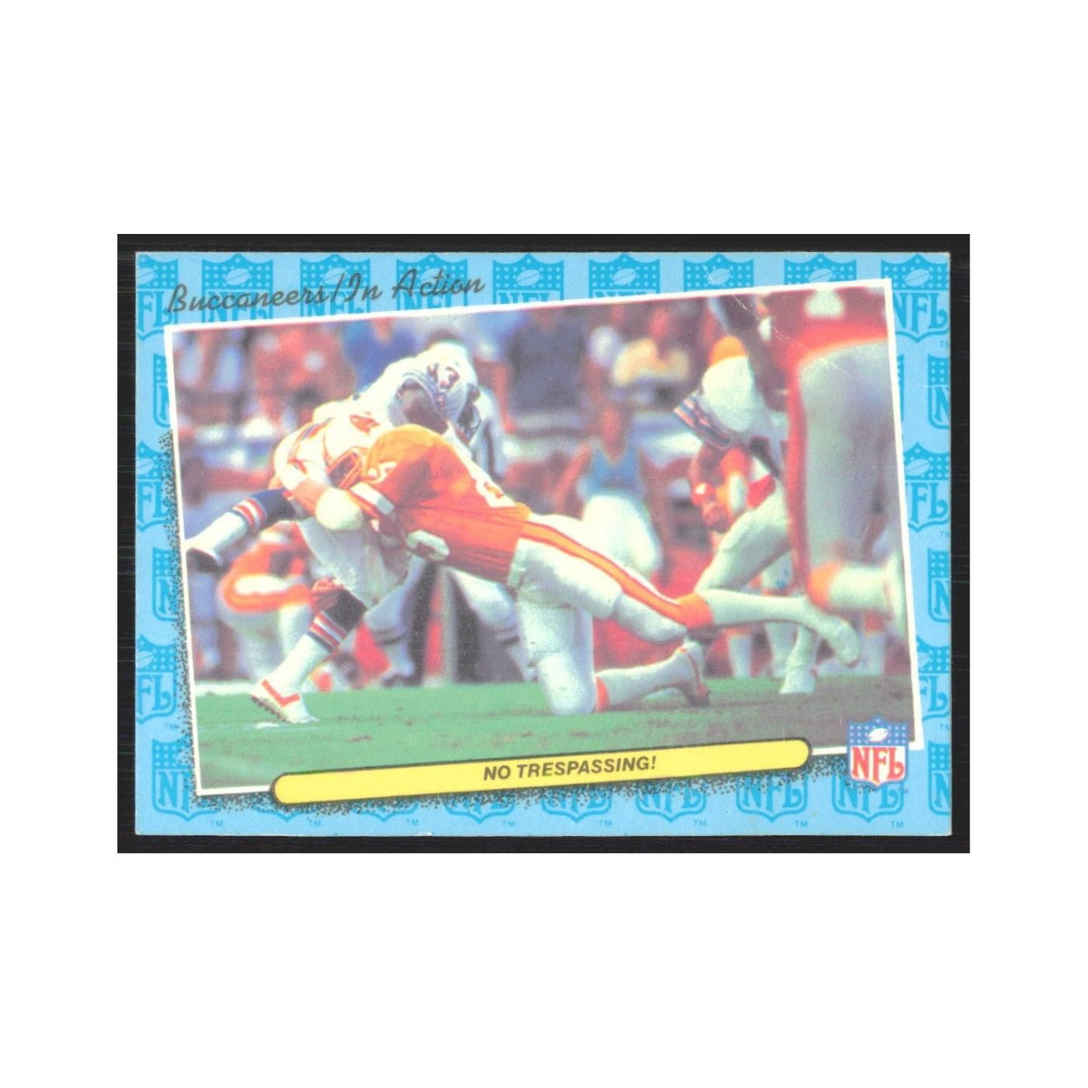 1986 Fleer Schedule Buccaneers #81