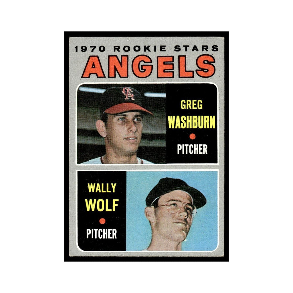 Greg Washburn Wally Wolf Rookie 1970 Topps #74 California Angels EX
