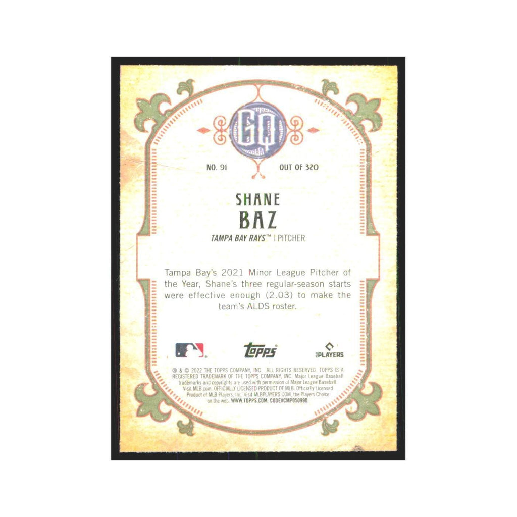 2022 Gypsy Queen Shane Baz RC Rays #91