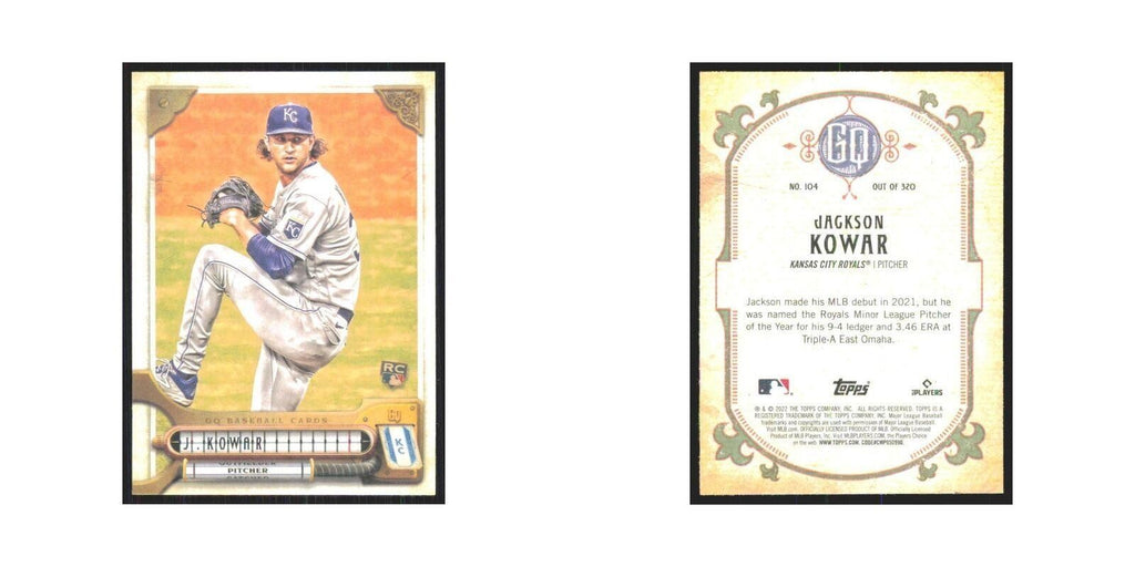 2022 Gypsy Queen Jackson Kowar RC Royals #104