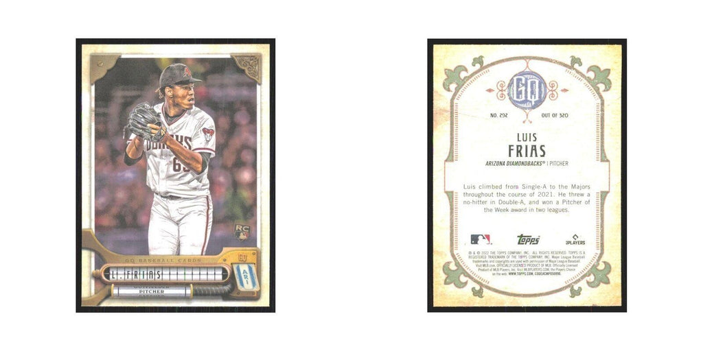 2022 Gypsy Queen Luis Frias RC Diamondbacks #292