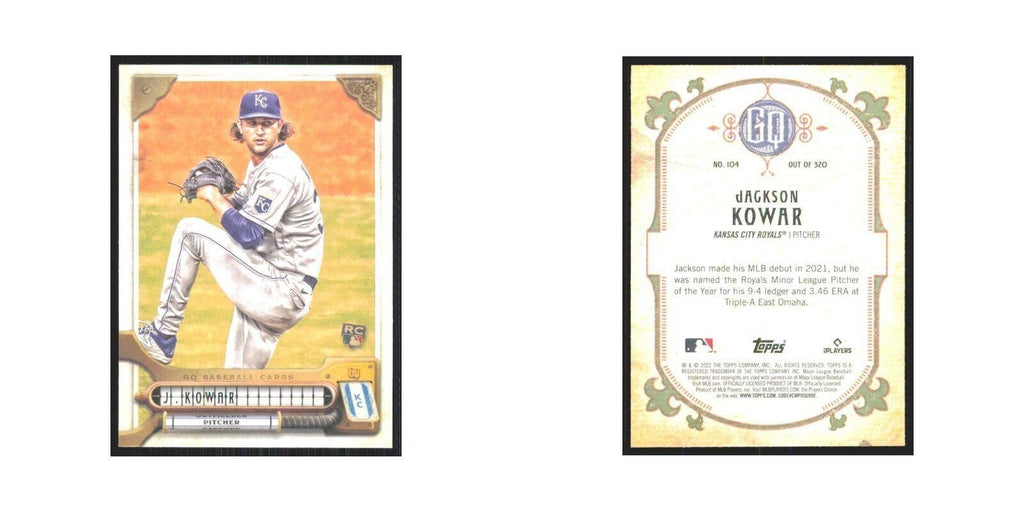 2022 Gypsy Queen Jackson Kowar RC Royals #104