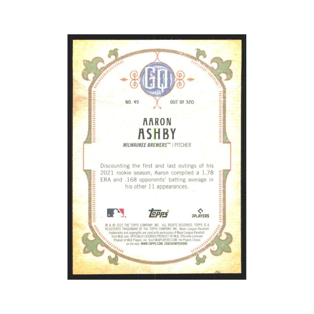2022 Gypsy Queen Aaron Ashby RC Brewers #49