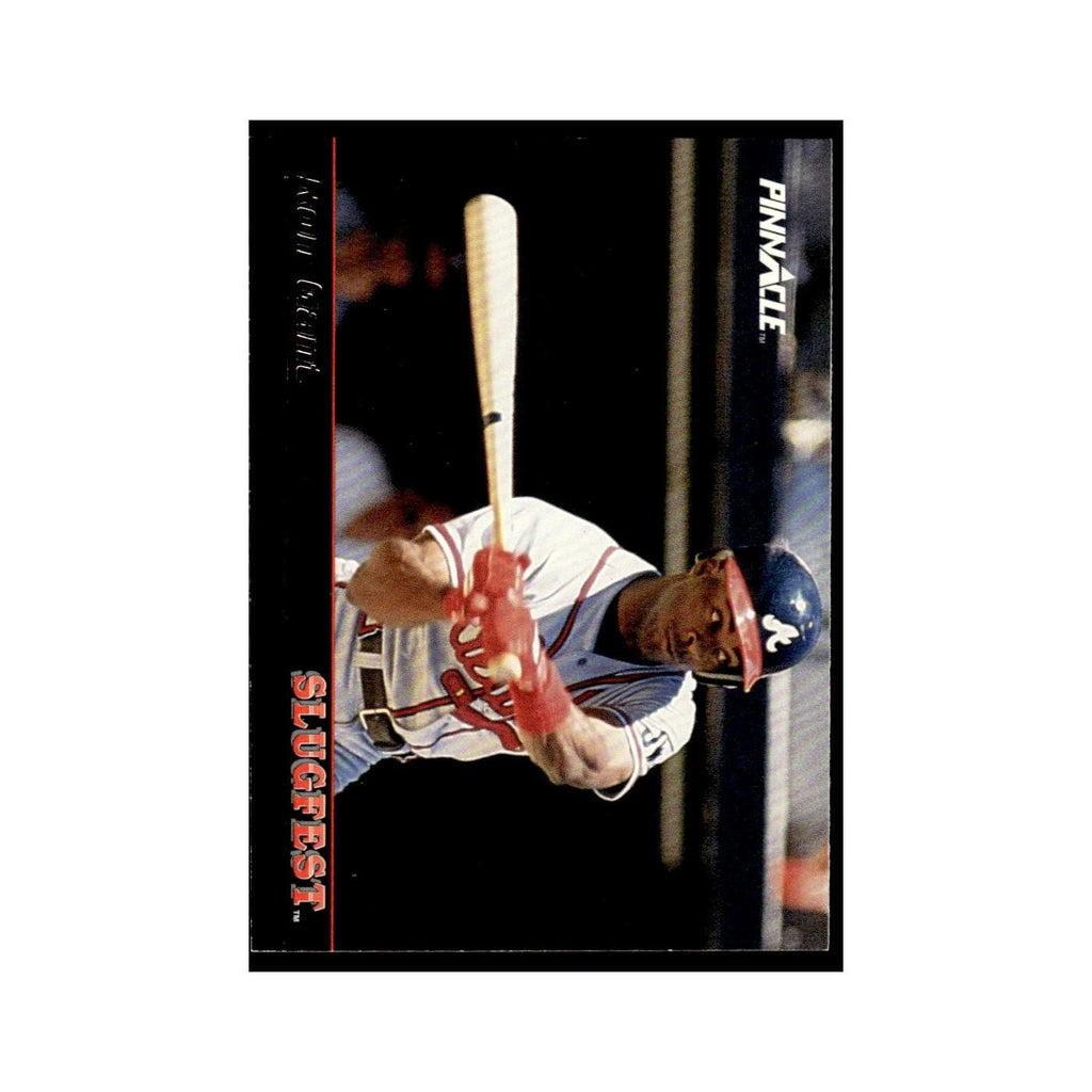 Ron Gant 1992 Pinnacle Slugfest #8 Atlanta Braves Baseball Card NM