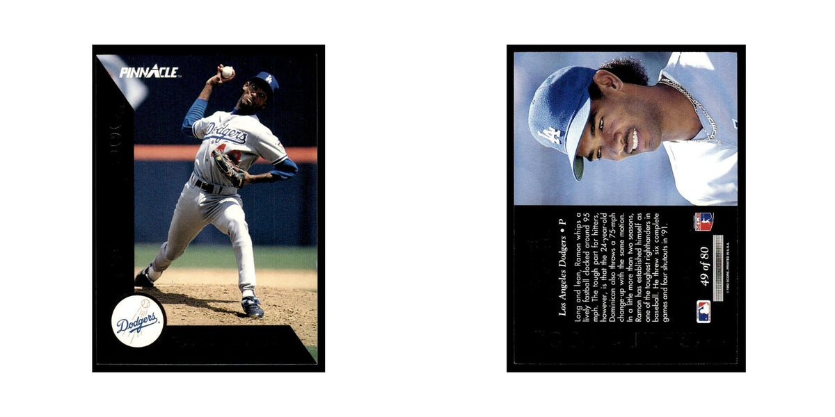 Ramon Martinez 1992 Pinnacle Team 2000 #49 Los Angeles Dodgers Baseball Card NM
