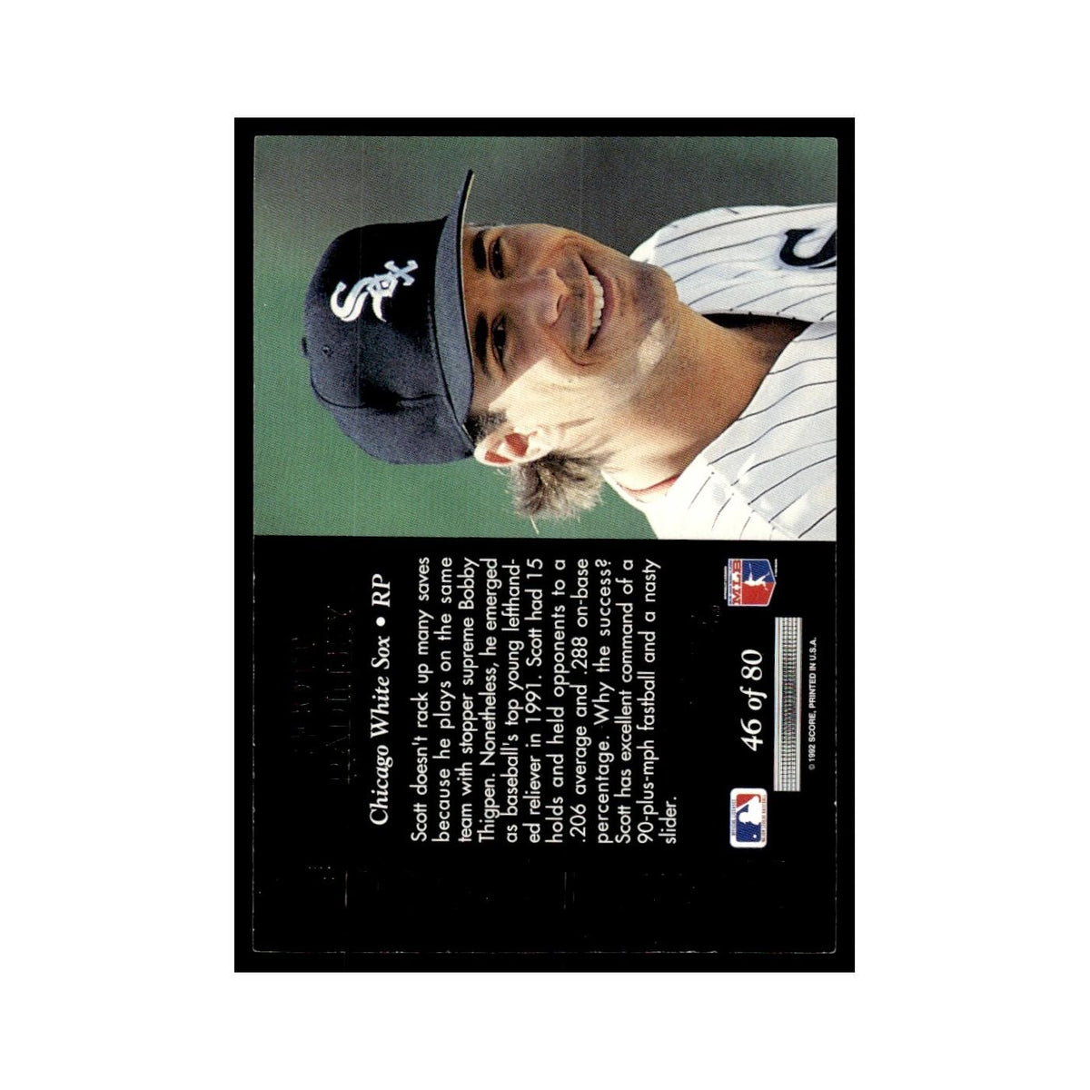 Scott Radinsky 1992 Pinnacle Team 2000 #46 Chicago White Sox Baseball Card NM