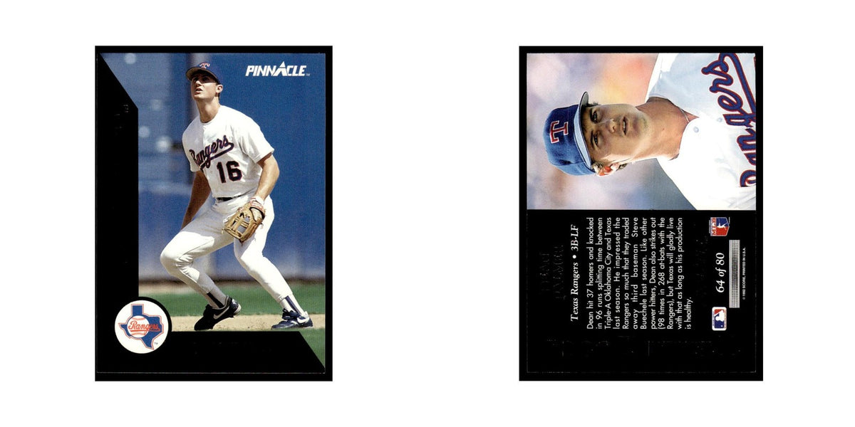 Dean Palmer 1992 Pinnacle Team 2000 #64 Texas Rangers Baseball Card NM