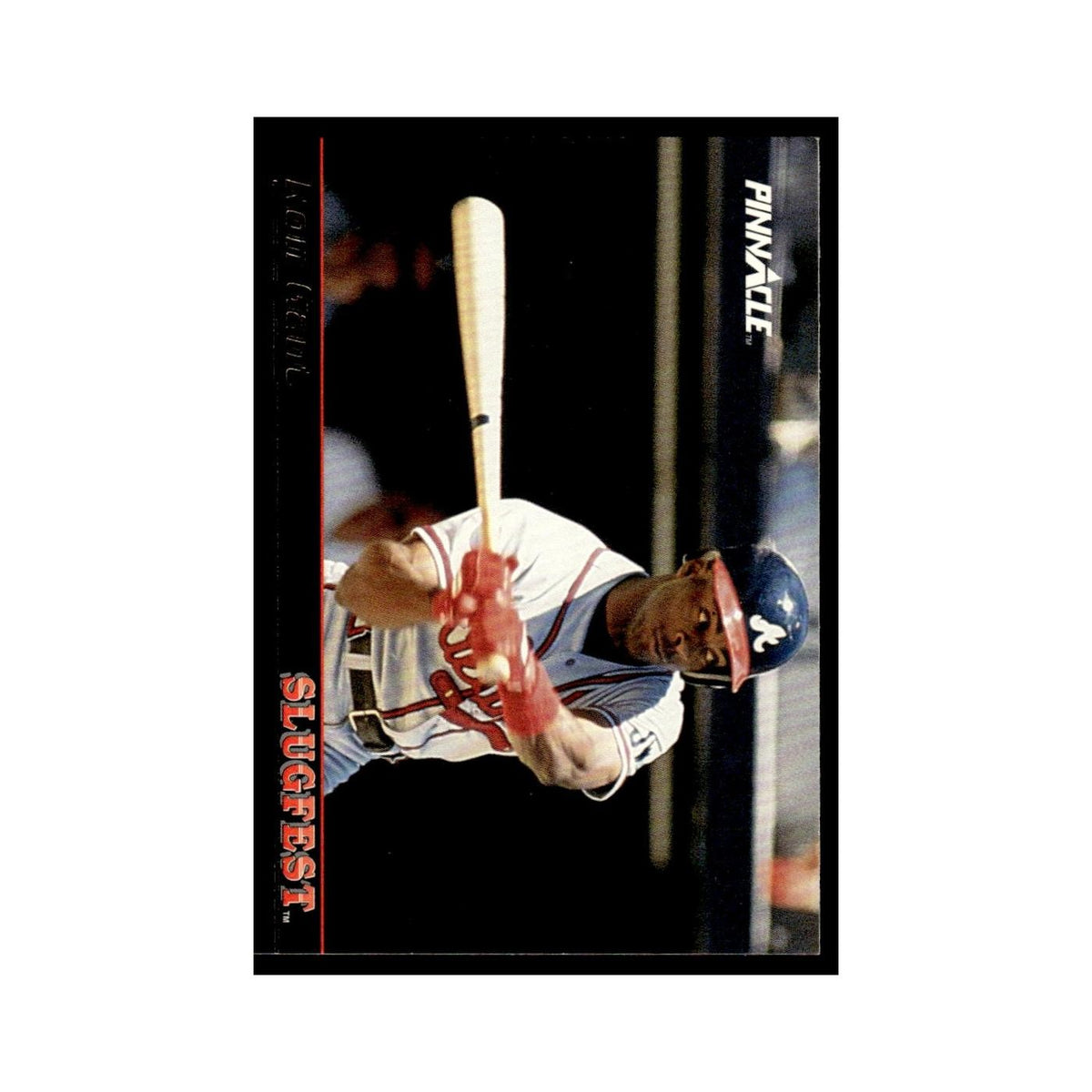 Ron Gant 1992 Pinnacle Slugfest #8 Atlanta Braves Baseball Card NM