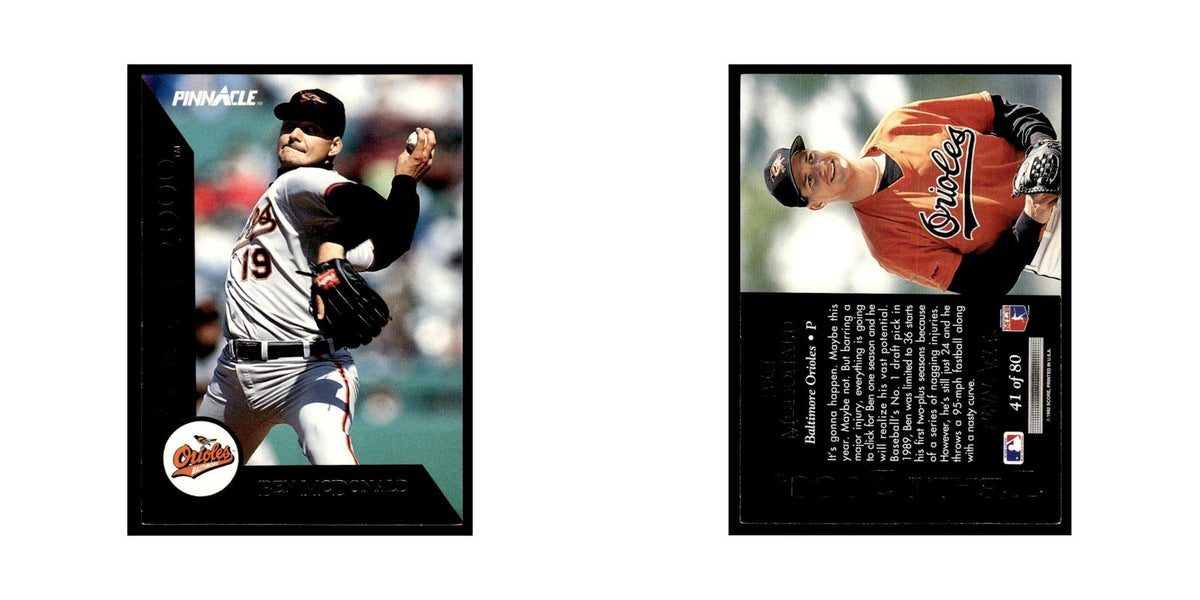 Ben McDonald 1992 Pinnacle Team 2000 #41 Baltimore Orioles Baseball Card NM