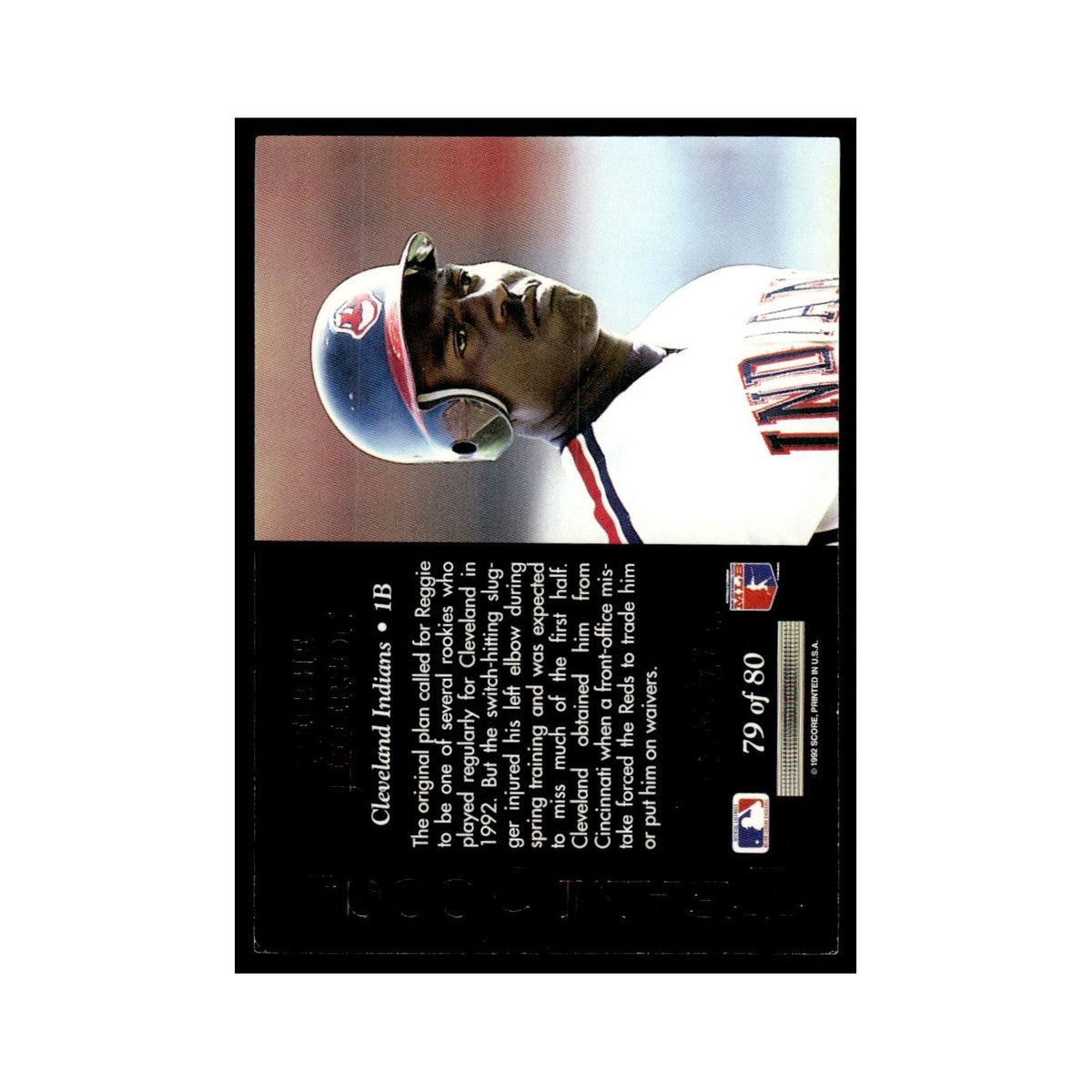 Reggie Jefferson 1992 Pinnacle Team 2000 #79 Cleveland Indians Baseball Card NM