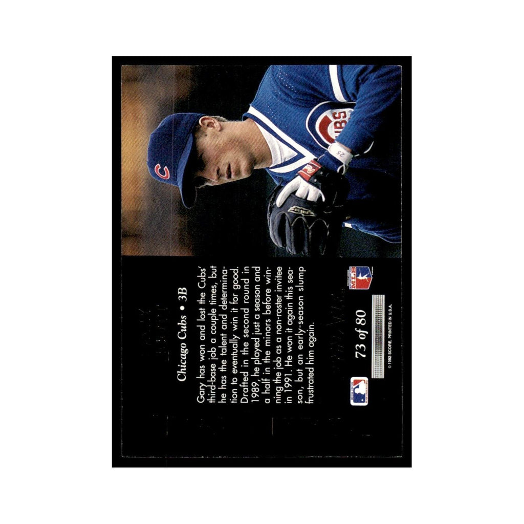 Gary Scott 1992 Pinnacle Team 2000 #73 Chicago Cubs Baseball Card NM