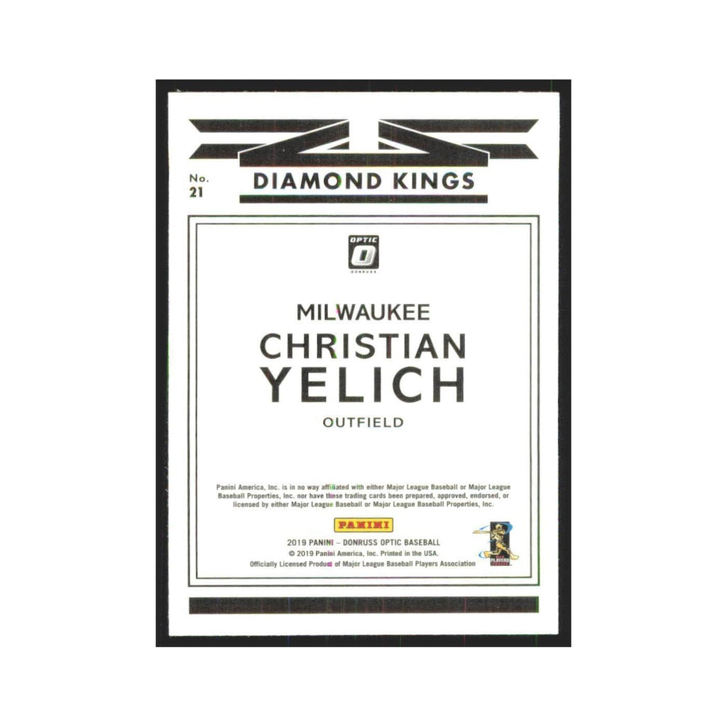 2019 Donruss Optic Christian Yelich Brewers #21