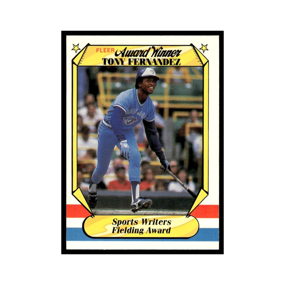 Tony Fernandez 1987 Fleer Award Winners #12 Toronto Blue Jays Baseball Card NM