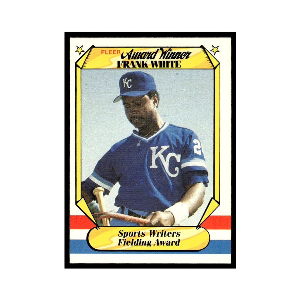 Frank White 1987 Fleer Award Winners #42 Kansas City Royals Baseball Card NM