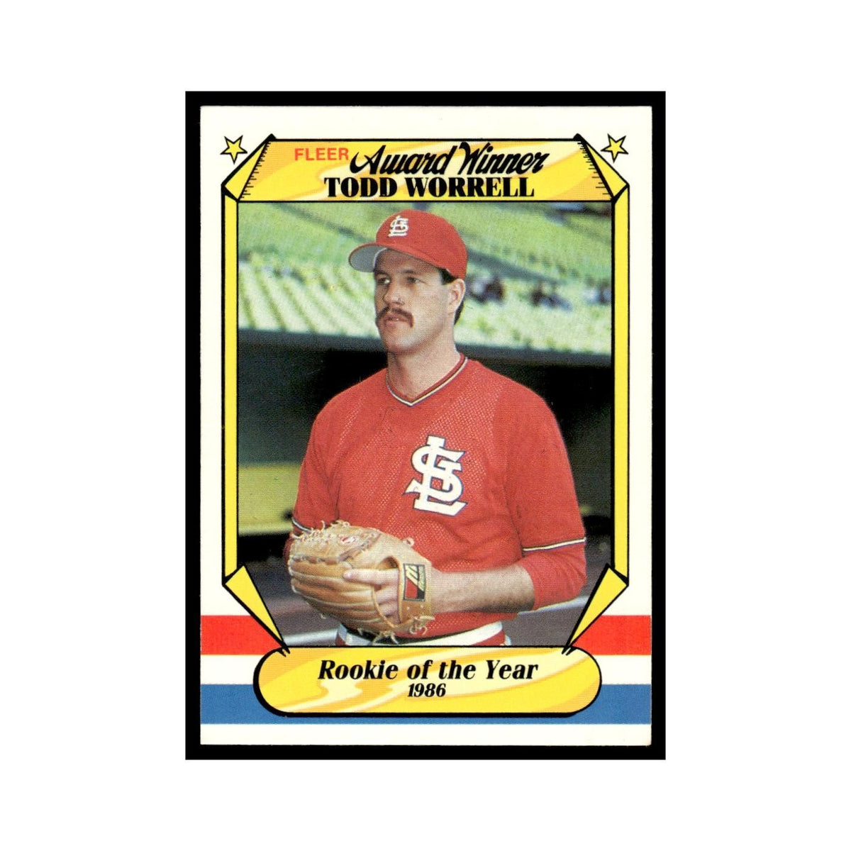 Todd Worrell 1987 Fleer Award Winners #44 St. Louis Cardinals Baseball Card NM