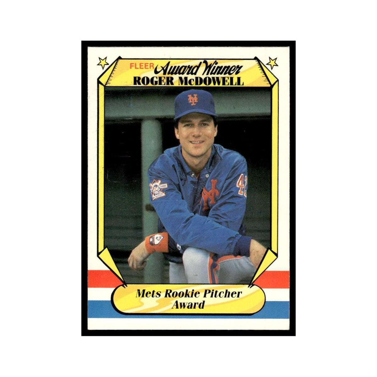 Roger McDowell 1987 Fleer Award Winners #25 New York Mets Baseball Card NM