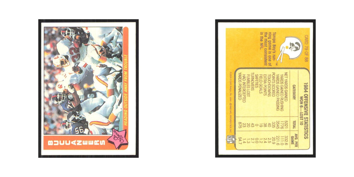 1985 Fleer Heading Outside Away from Trouble (Offense) Buccaneers #79