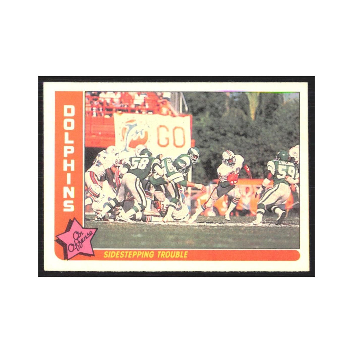 1985 Fleer Sidestepping Trouble (Offense) Dolphins #43
