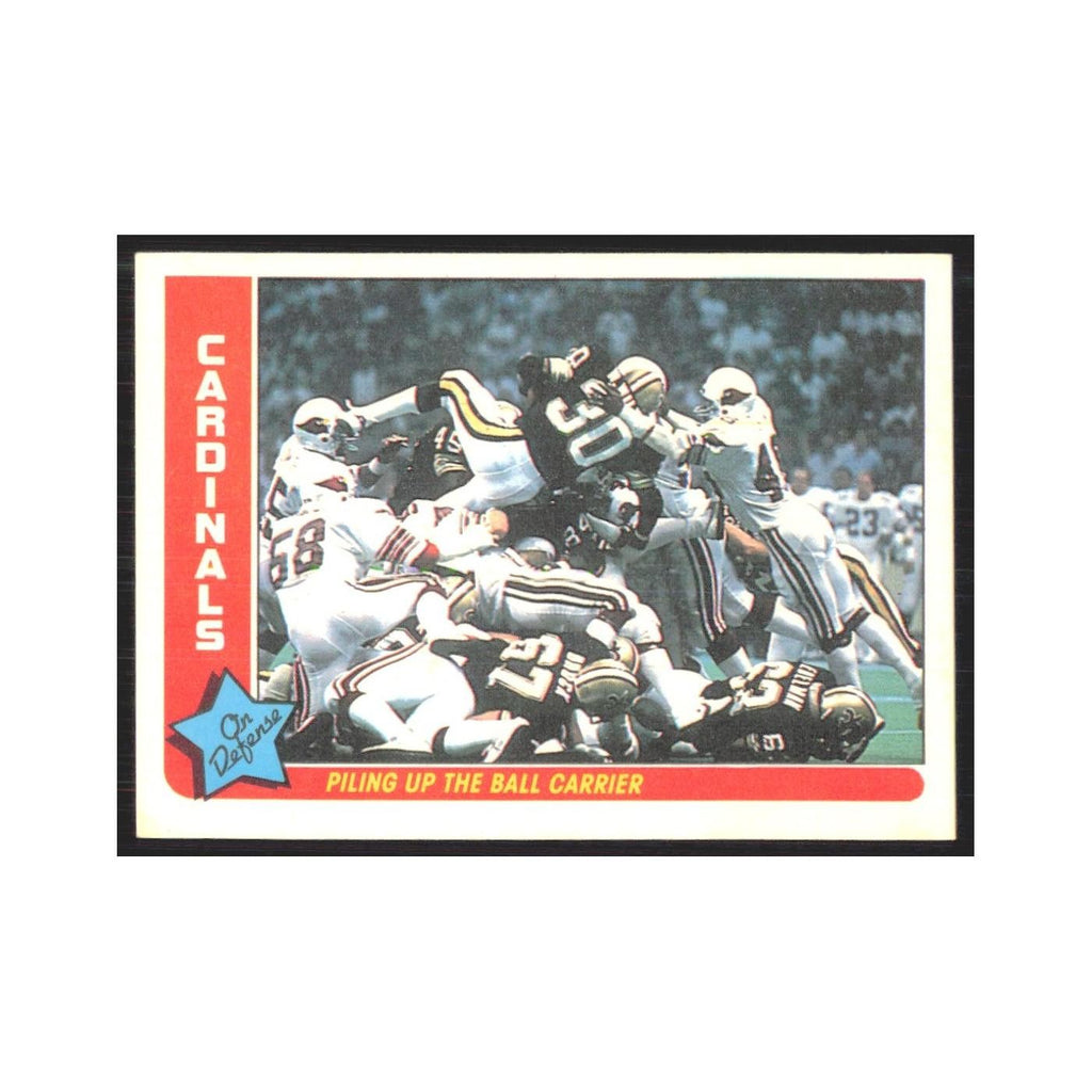 1985 Fleer Piling Up the Ball Carrier (Defense) Cardinals #68