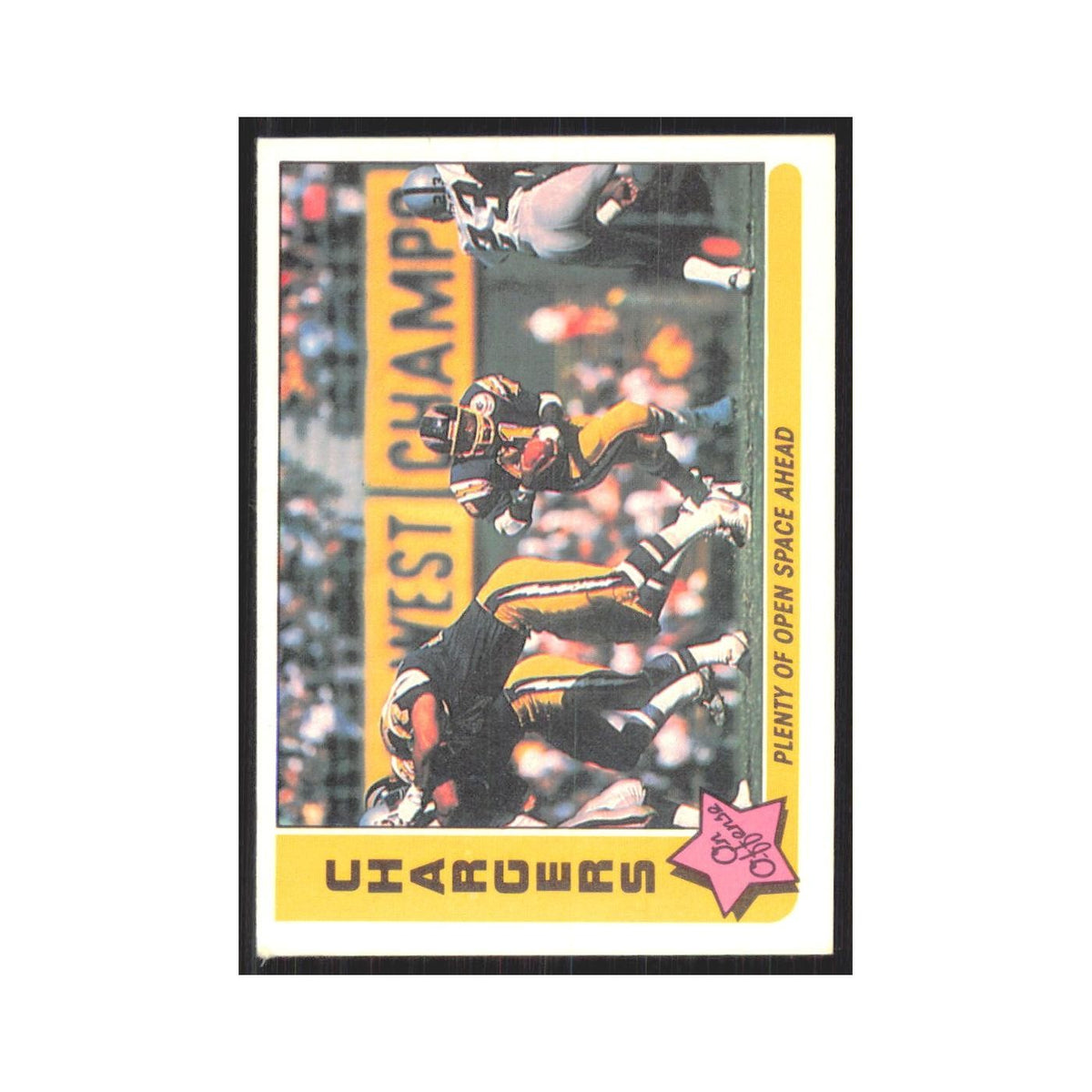 1985 Fleer Plenty of Open Space Ahead (Offense) San Diego Chargers #70