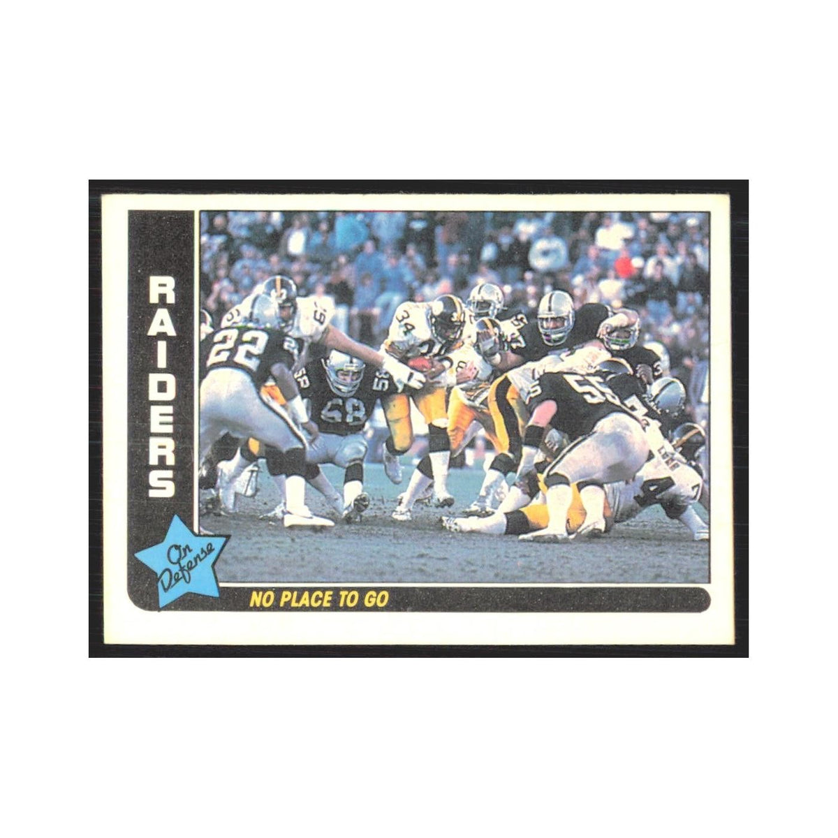 1985 Fleer No Place to Go (Defense) Los Angeles Raiders #38