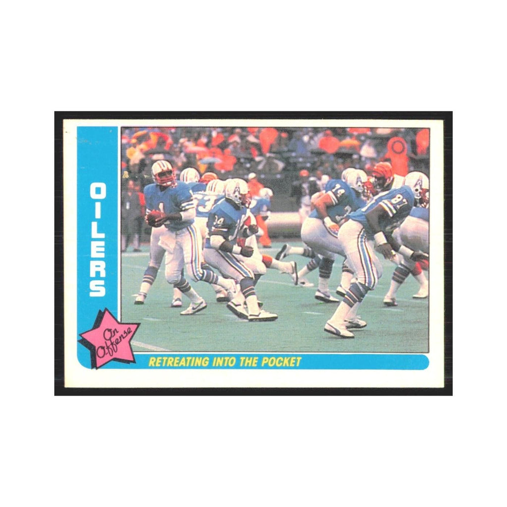 1985 Fleer Retreating into the Pocket (Offense) Houston Oilers #28.0
