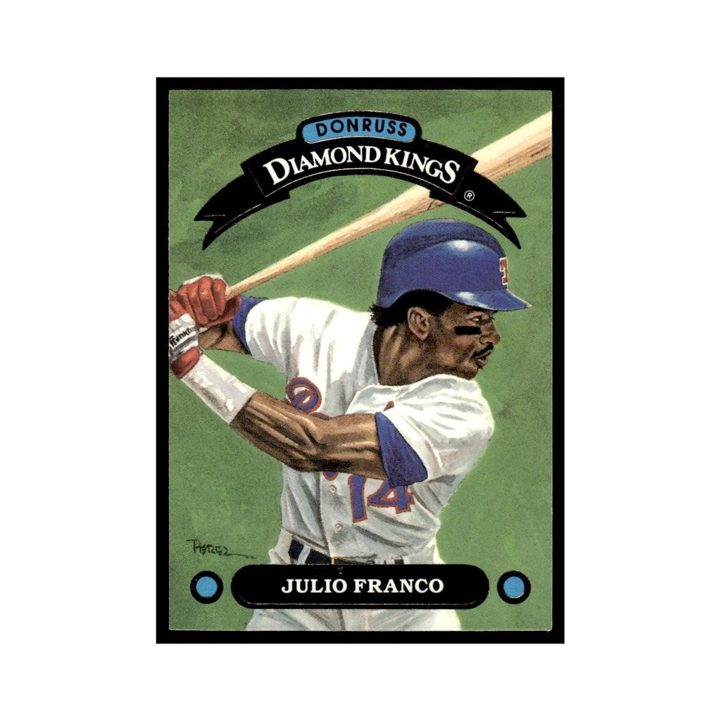 Julio Franco 1992 Donruss Diamond Kings #DK-4 Texas Rangers Baseball Card NM