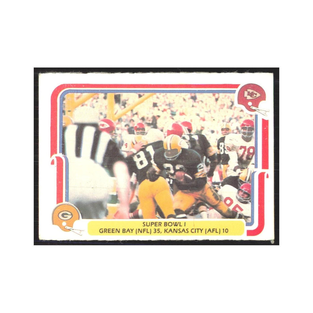 1980 Fleer Super Bowl I Green BayKansas City #57