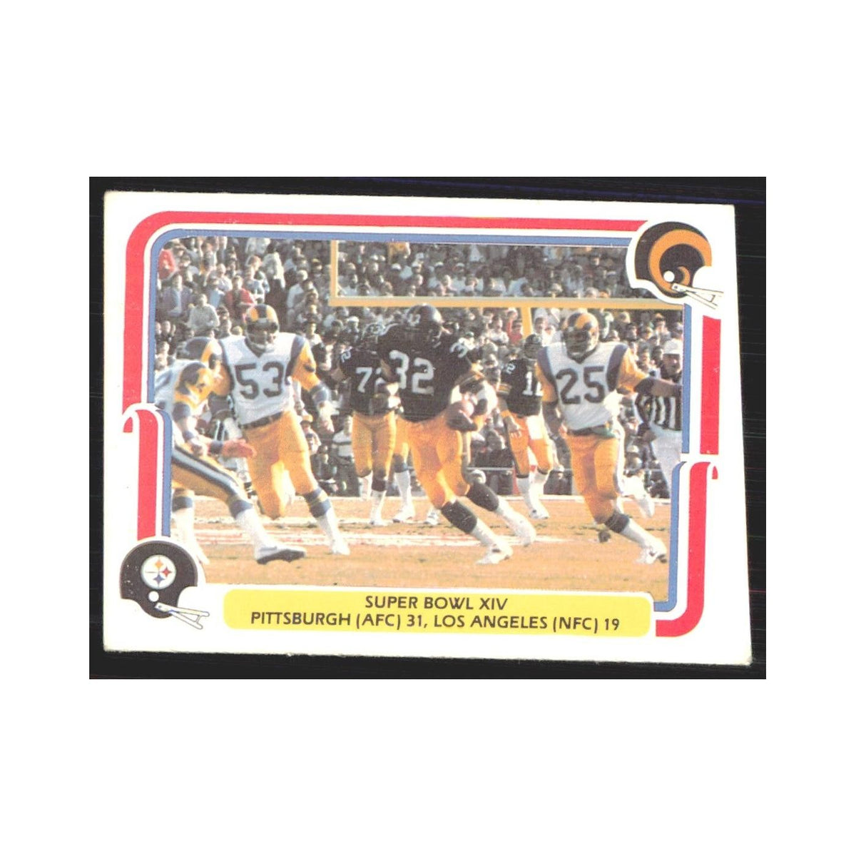 1980 Fleer Super Bowl XIV Pittsburgh Steelers/Los Angeles #70