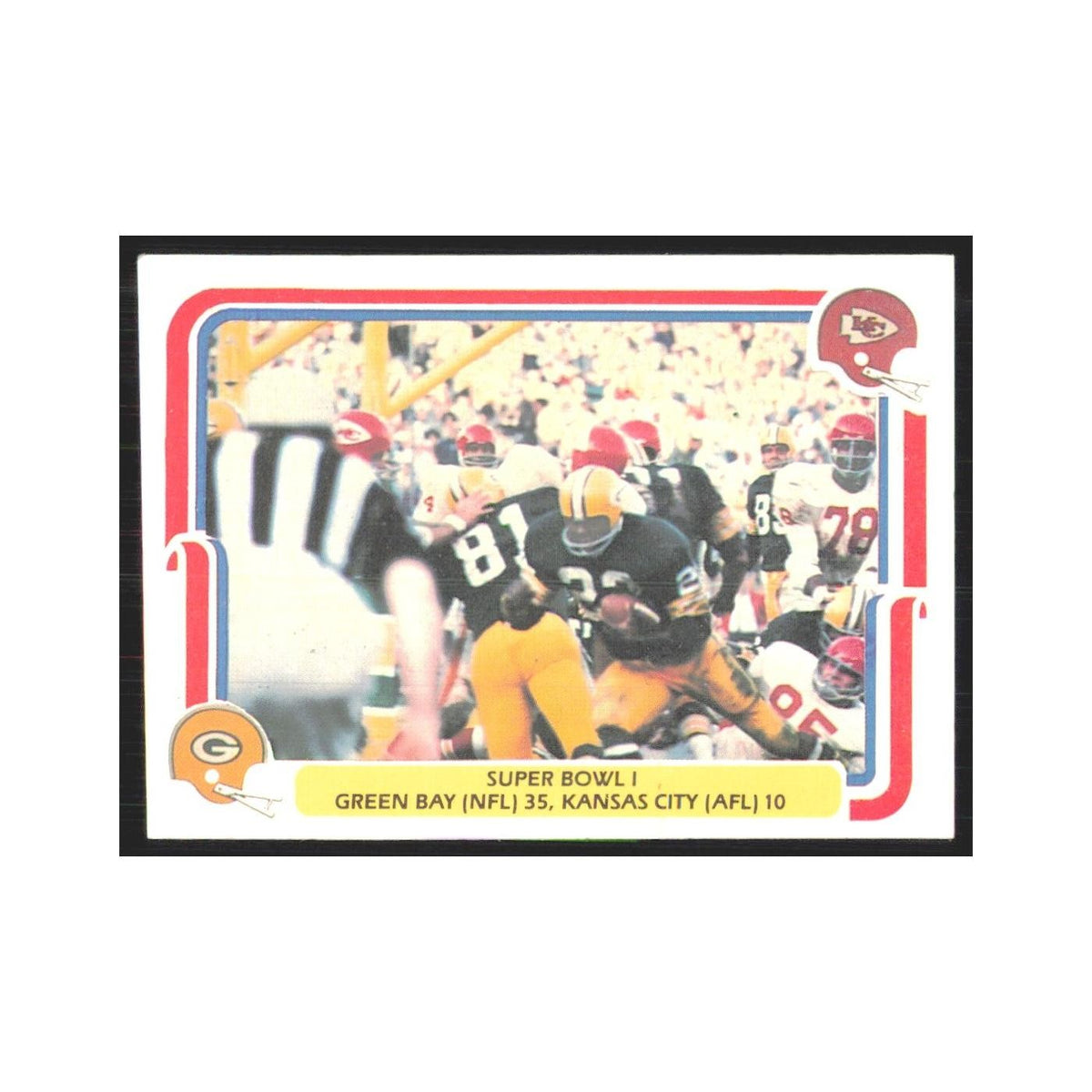1980 Fleer Super Bowl I Green Bay Packers/Kansas City #57