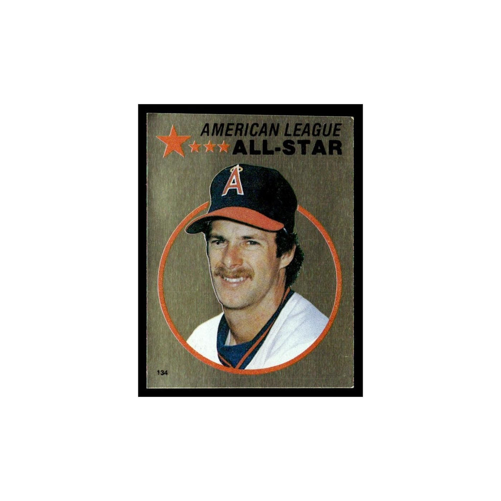 Rick Burleson 1982 Topps Stickers #134 California Angels Baseball Card NM