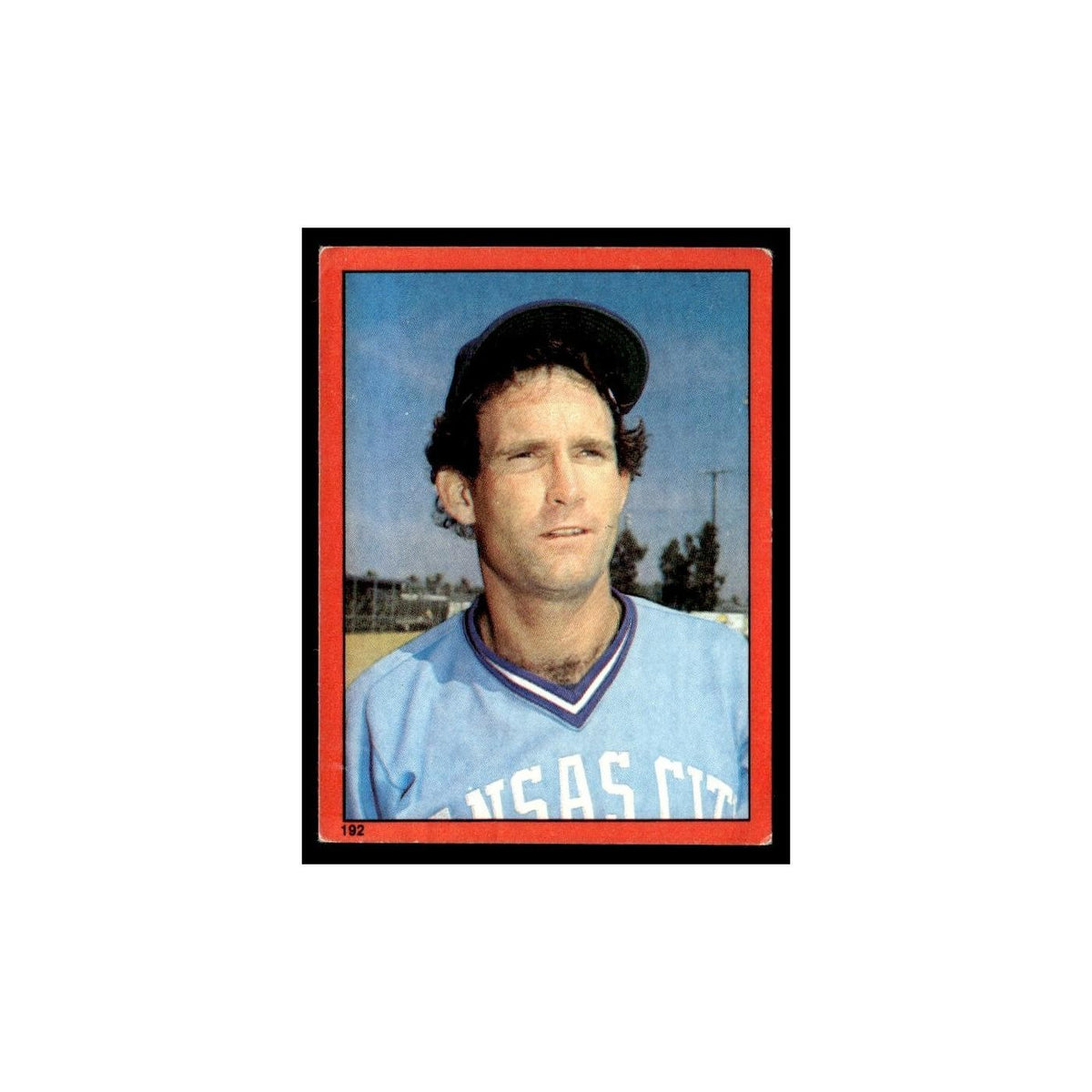 John Wathan 1982 Topps Stickers #192 Kansas City Royals Baseball Card NM