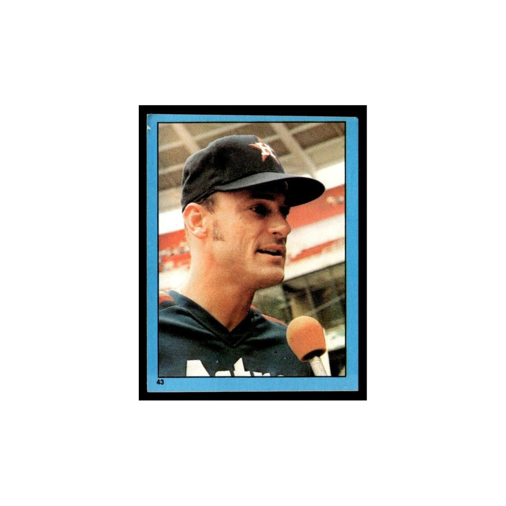 Art Howe 1982 Topps Stickers #43 Houston Astros Baseball Card NM